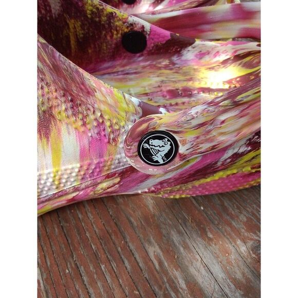 crocs classic marbled tie-dye clog shoe unisex men's 9 women's 11 - Picture 3 of 6